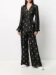 Kirin geometric print cut-out jumpsuit