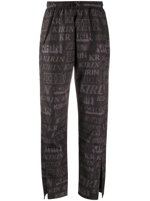 Kirin - logo-print slit trousers