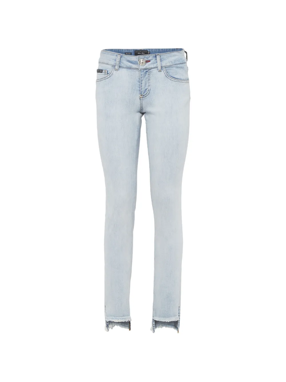 Philipp Plein BoraBora Greedy frayed-hem jeans - Blau