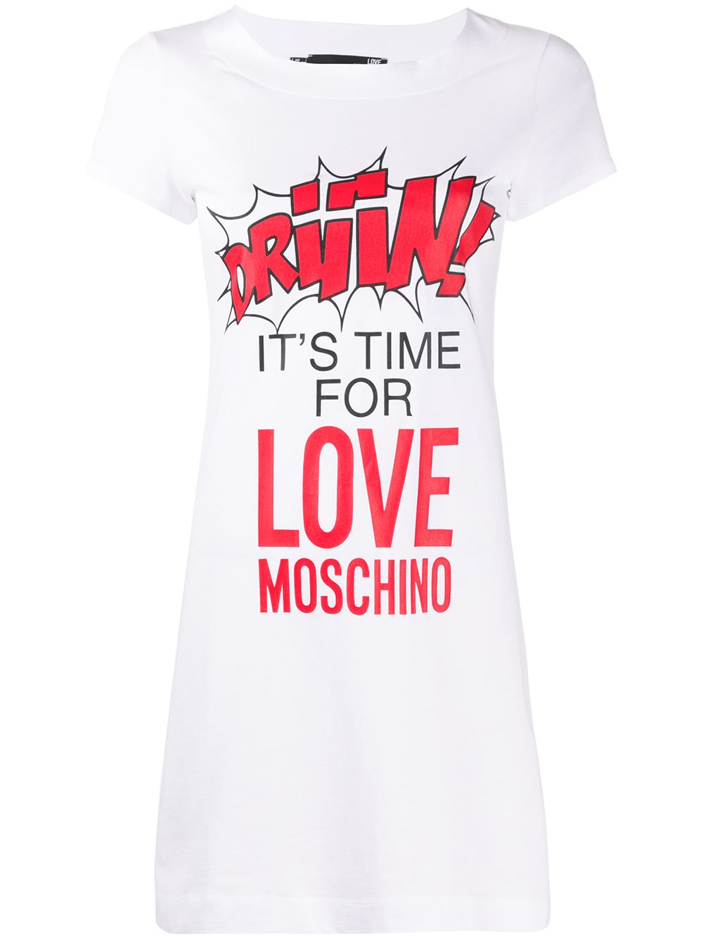 фото Love moschino платье-футболка мини