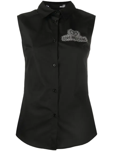 Love Moschino sleeveless embellished shirt 