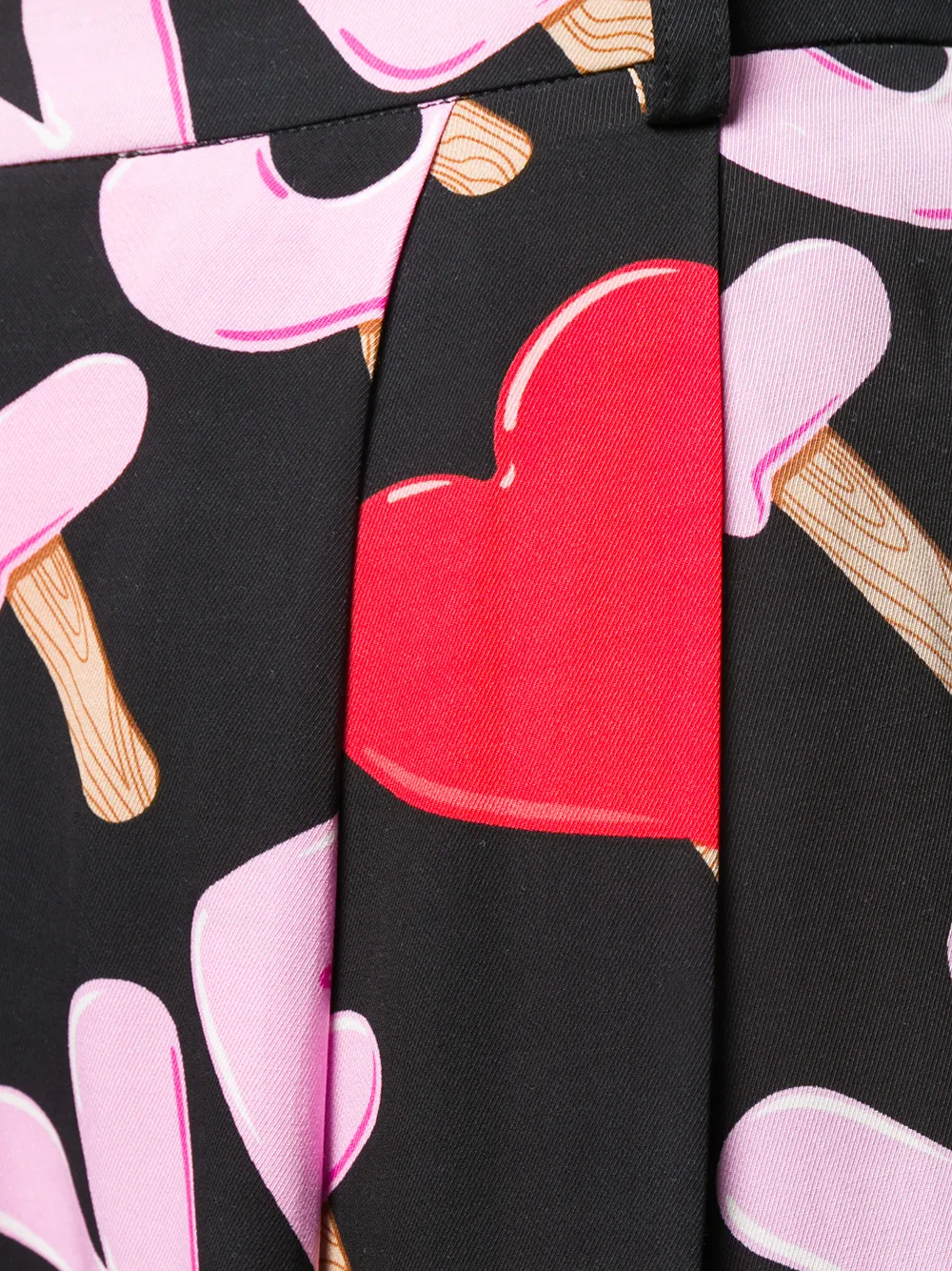 Love Moschino Pantalon met print Zwart