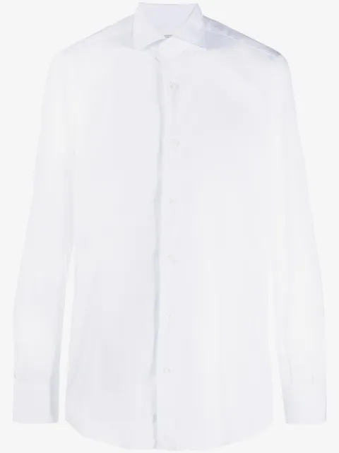 Mazzarelli plain buttoned shirt 