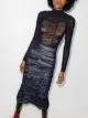 Image 2 of Richard Malone sheer turtleneck mesh top