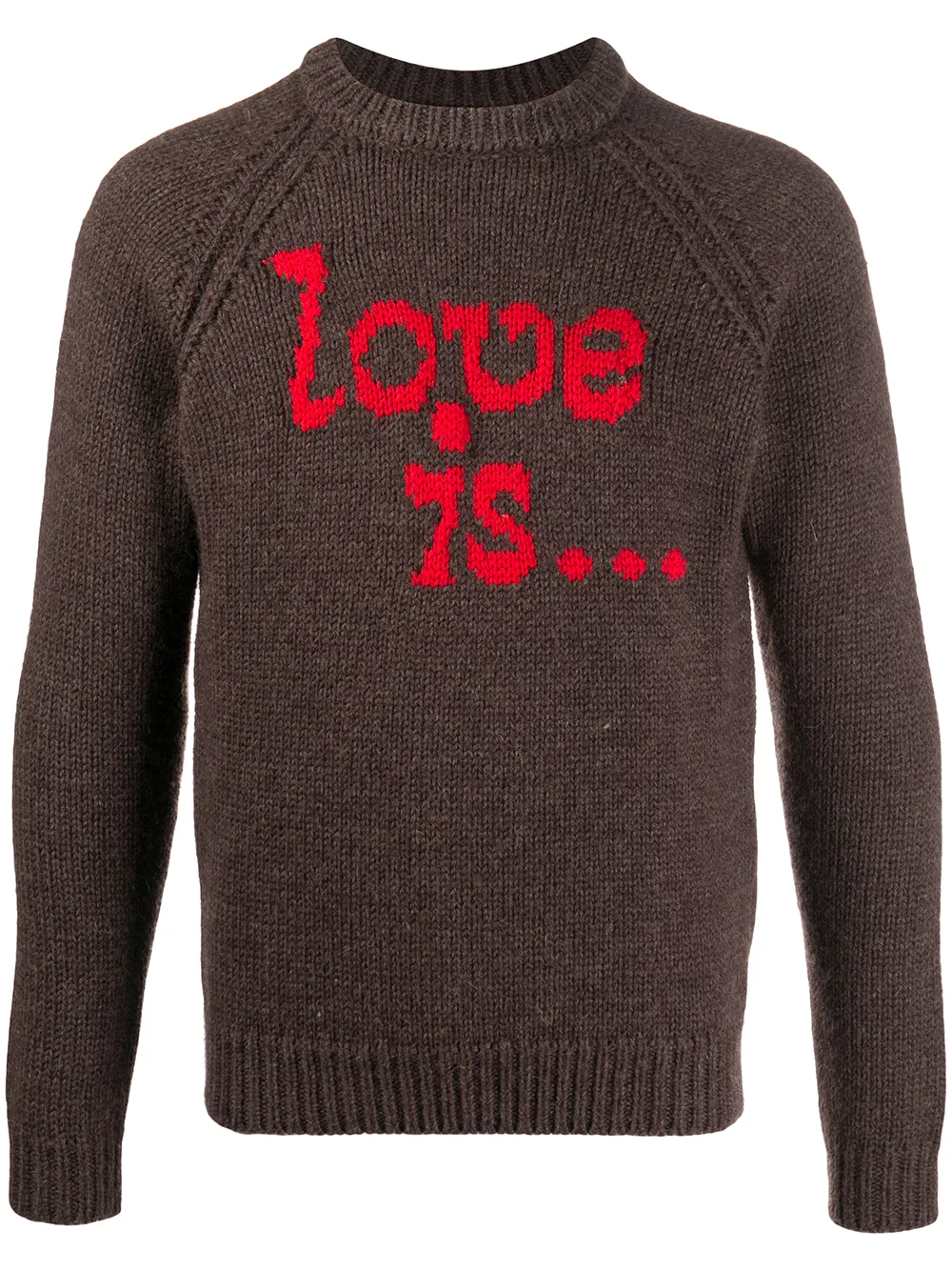

Dsquared2 Love Is wool jumper - Brown