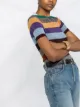 Missoni metallic striped knit top
