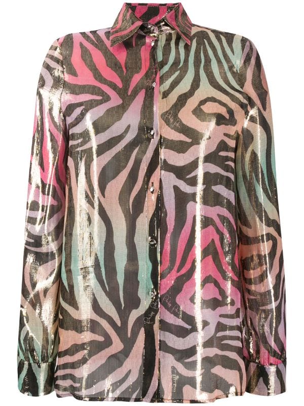 Metallic Animal Print Shirt