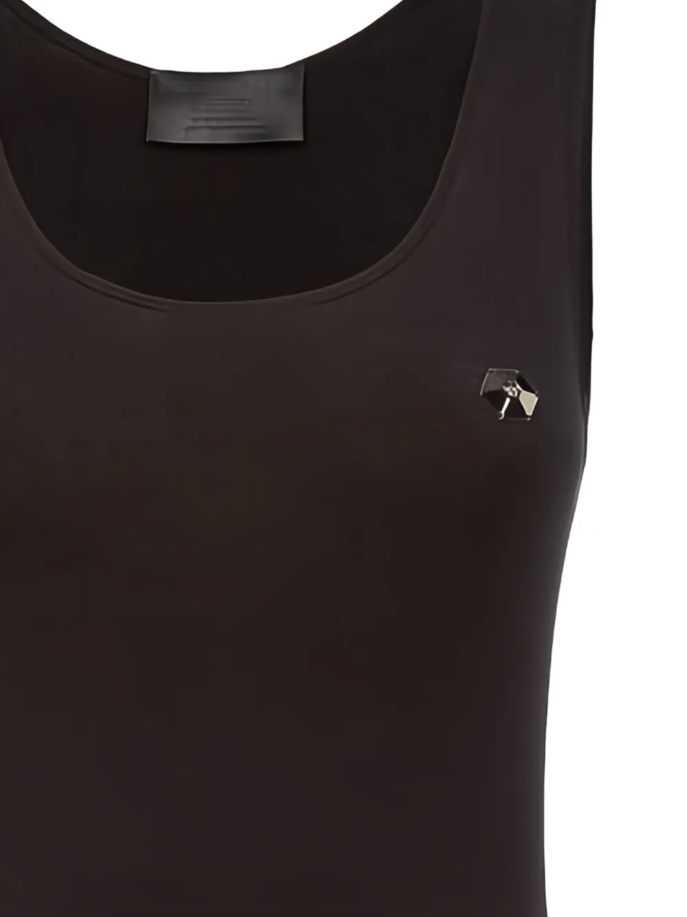 Philipp Plein ribbed tank top Zwart