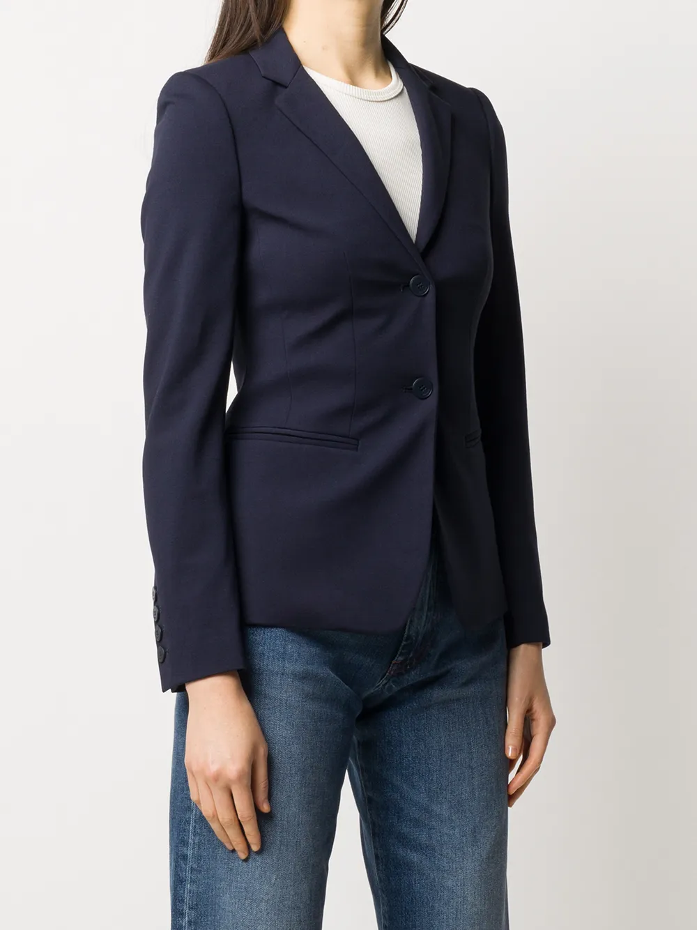  Dondup Single-breasted Jacket - Blue 