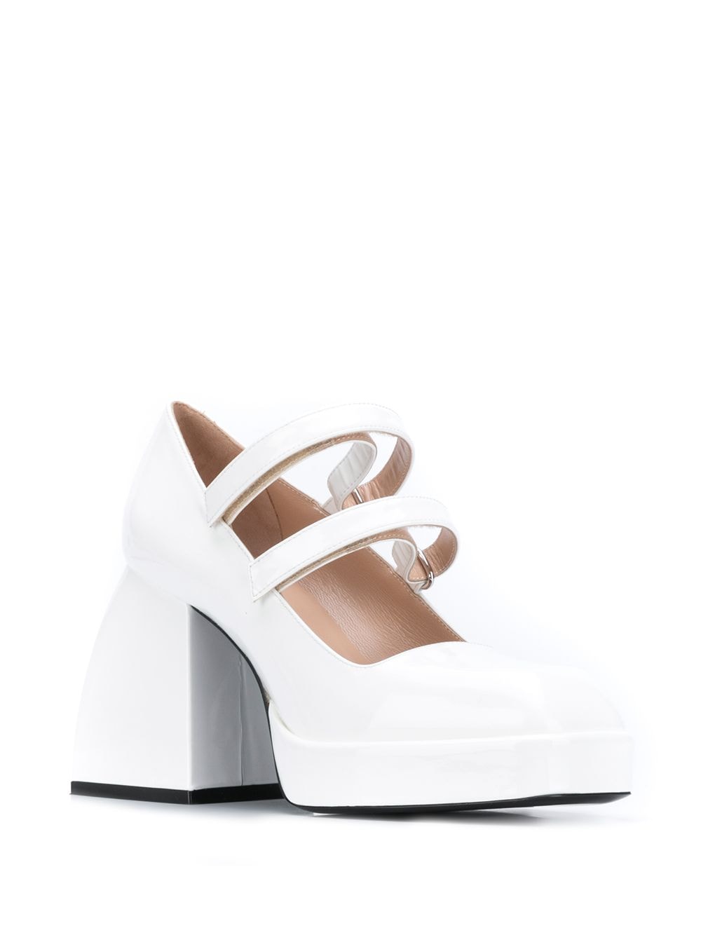 Shop Nodaleto Bulla Block Heel Pumps In White