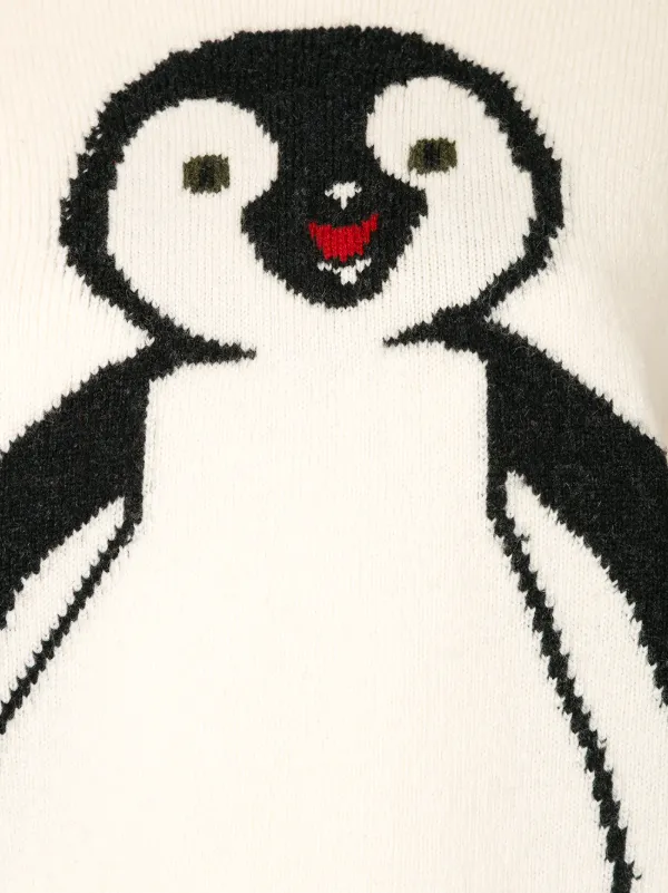CHANEL 2007 Fall Penguin ペンギン　ニット　セーター CHANEL Pre-Owned 2007 Penguin Knit Jumper | White | FARFETCH