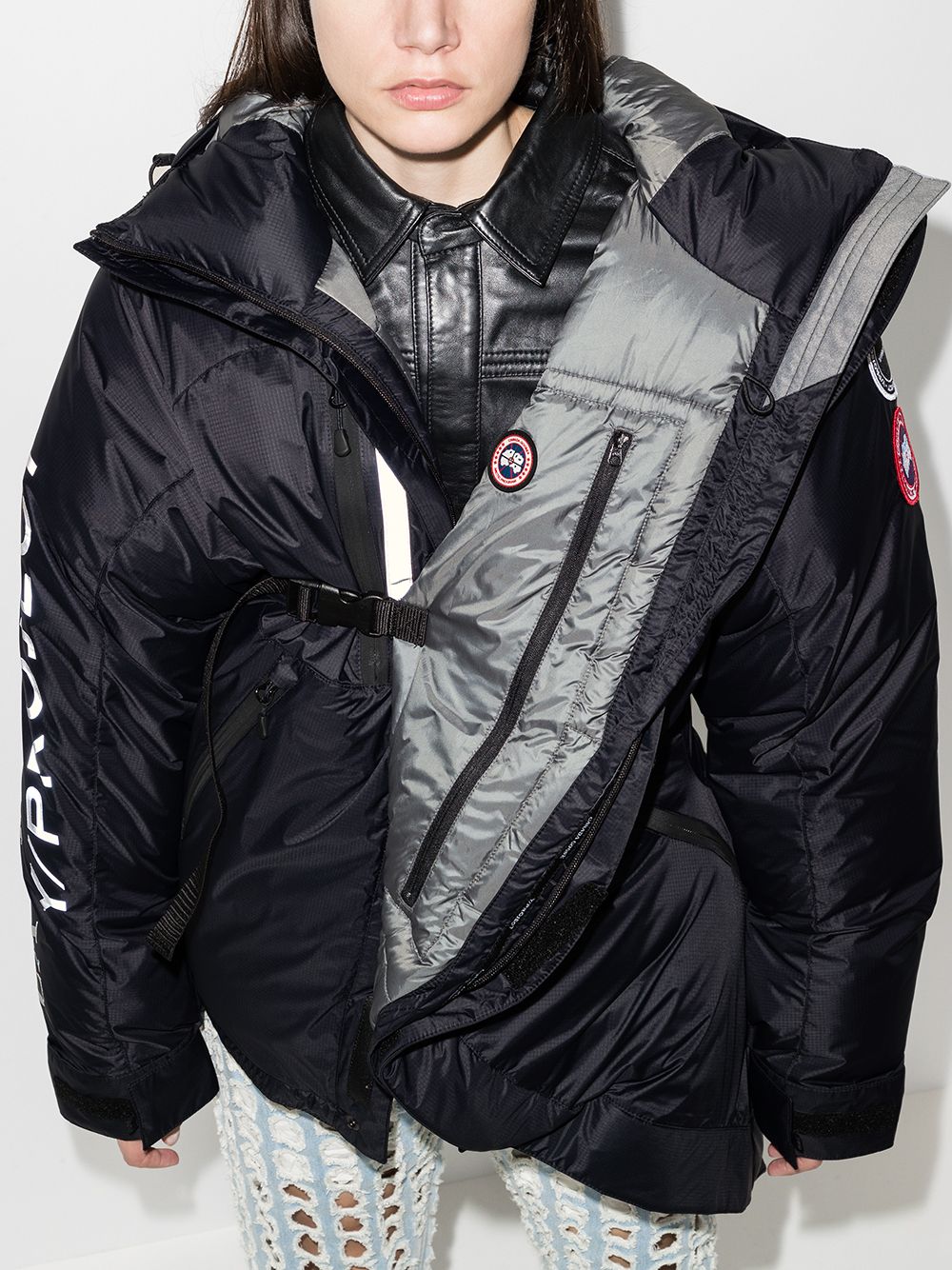 фото Y/project пуховик оверсайз skreslet из коллаборации с canada goose