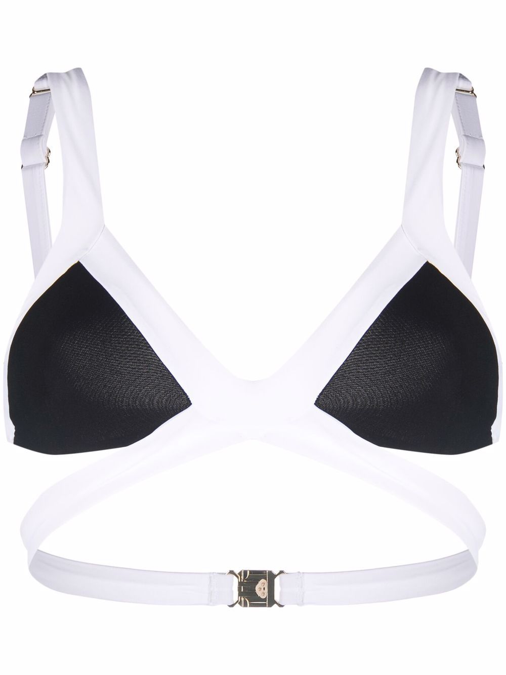 two-tone bikini top