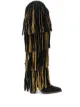 Image 1 of Dsquared2 fringed knee length boots
