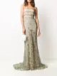 Image 2 of Valentino Pre-Owned 2012 floral lace evening dress