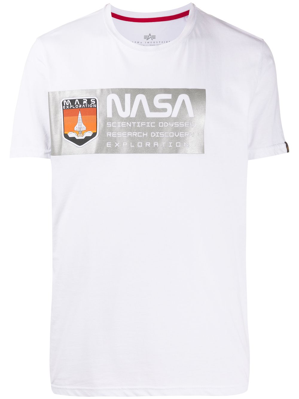 фото Alpha industries футболка с принтом nasa