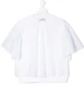 Alberta Ferretti Kids TEEN lace trim blouse - White