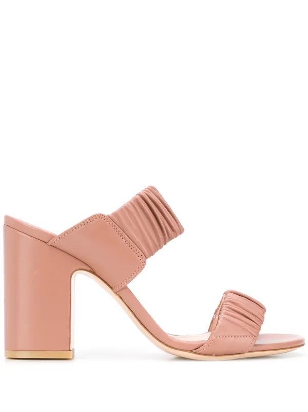 pink ruffle sandals