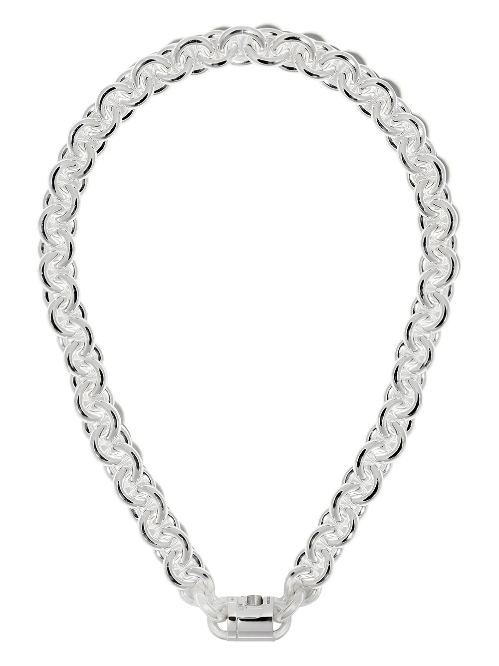 Le Gramme массивное серебряное колье Maillon