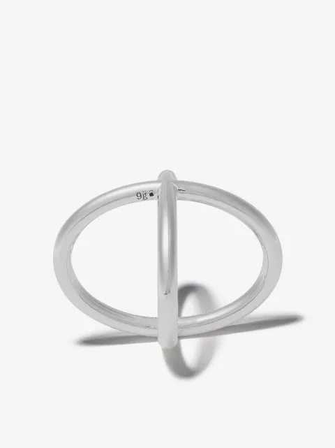 Le Gramme maillon interwoven ring 