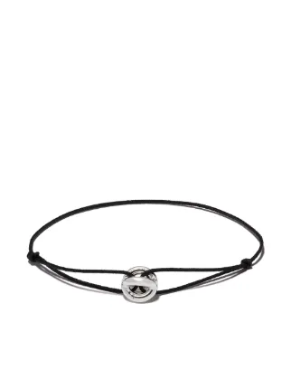 Le gramme maillon sterling silver and cord bracelet discount