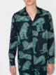 Image 2 of Desmond & Dempsey lion print pajama shirt