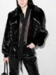 Image 2 of De La Vali Liam cropped faux-fur jacket