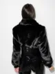 De La Vali Liam cropped faux-fur jacket