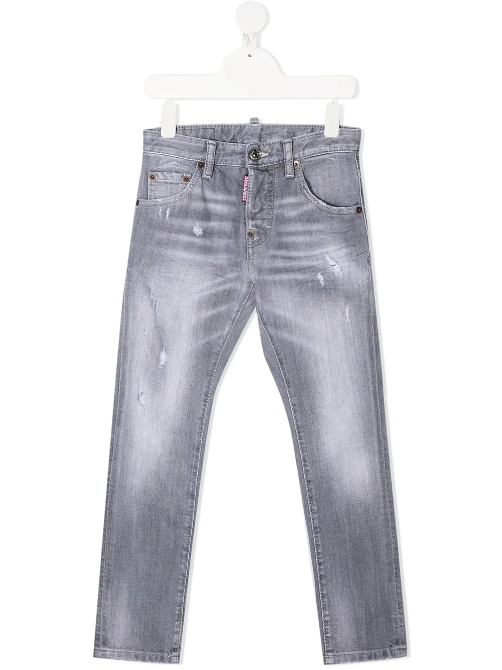 stonewash straight leg jeans
