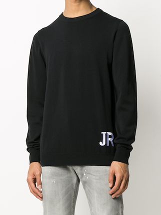 crew neck embroidered logo sweater展示图