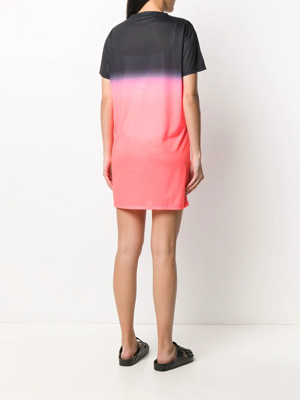 magenta t shirt dress