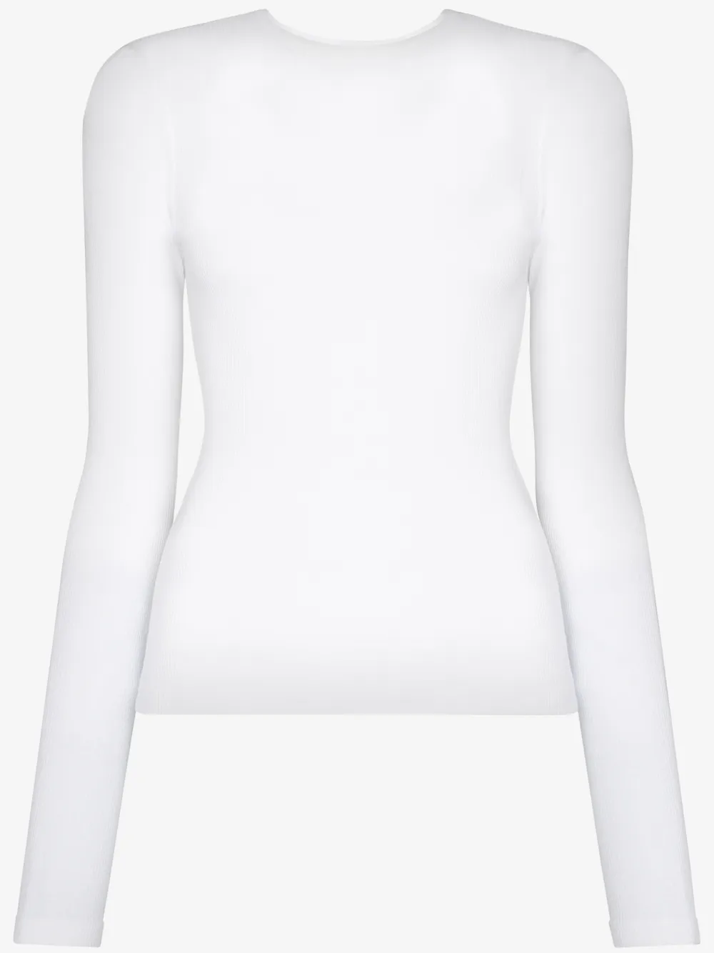 Click to view more detailed imagery on our partner's website Re/done Long Sleeve Cotton Bodysuit In White
