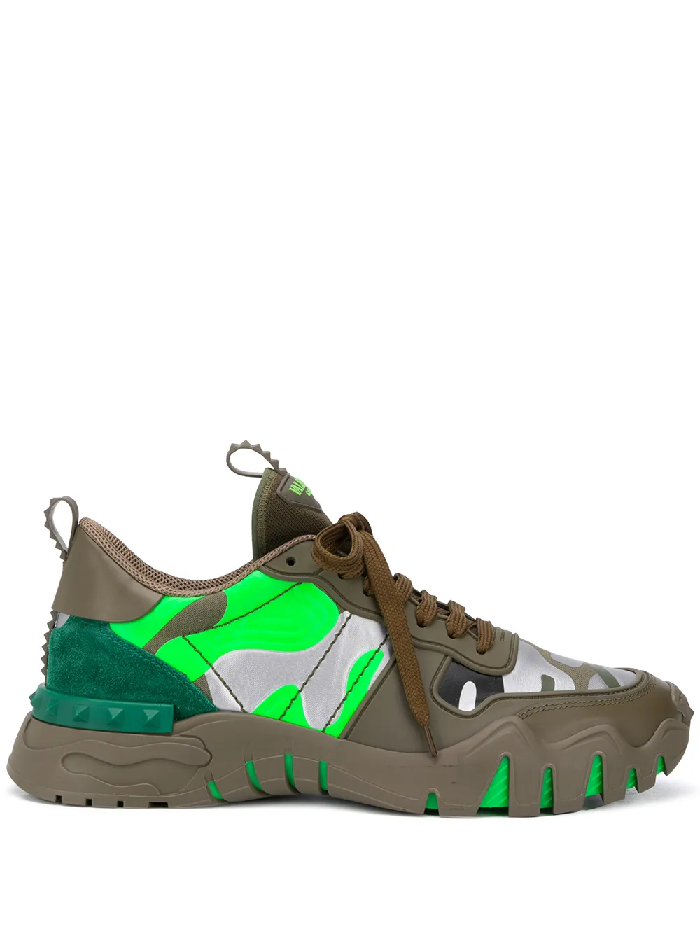 фото Valentino кроссовки valentino garavani camouflage rockrunner plus