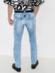 Dsquared2 distressed straight leg jeans