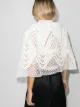 LOEWE crochet-knit cape jacket
