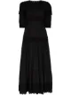 Image 1 of MIMI PROBER Eve embroidered detail flared dress