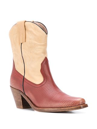 two-tone cowboy boots展示图