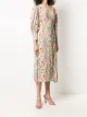 THE ANDAMANE floral midi wrap dress