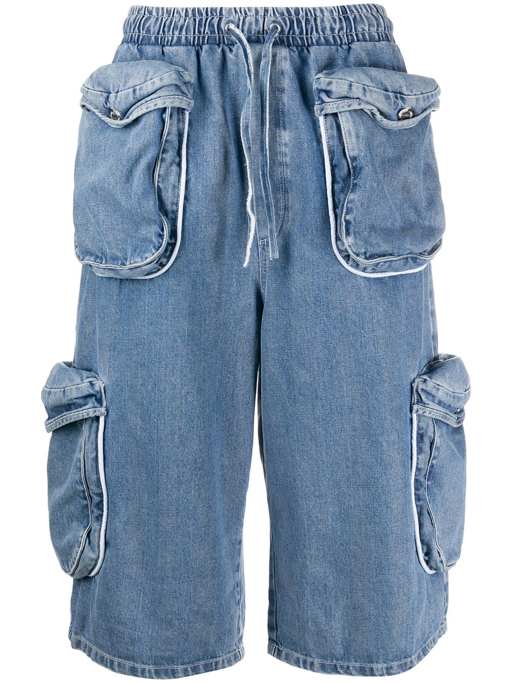 blue jean cargo shorts