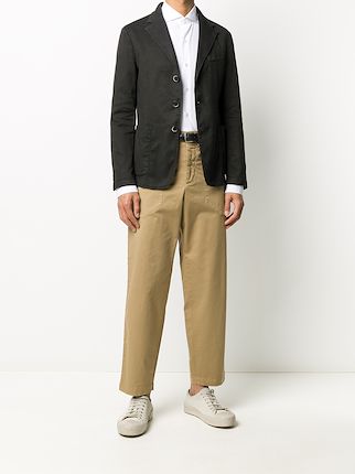 cropped straight-leg trousers展示图