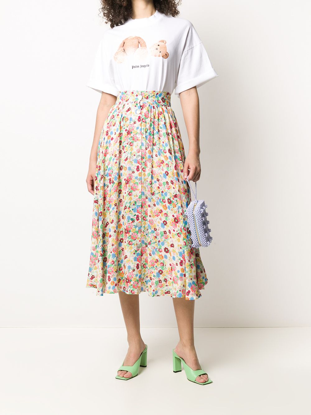 фото Andamane floral high-waisted skirt