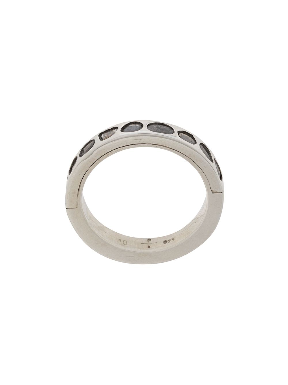 Shop Parts Of Four Sistema Diamond Band Ring In Silver