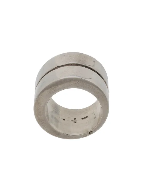 Parts of Four Crescent Crevice layered-look ring