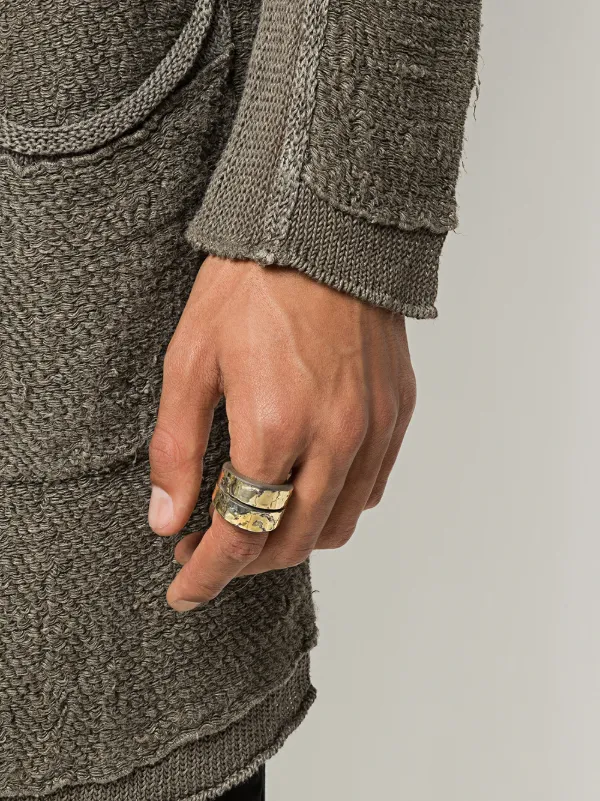 Parts Of Four Crevice thick-band Ring | Gold | FARFETCH Parts Of Four Crevice thick-band Ring | Gold | FARFETCH