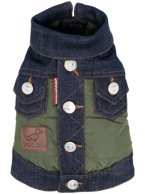 DSQUARED2 x Poldo Dog Couture denim panel jacket