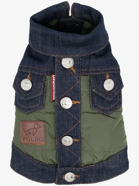 DSQUARED2 x Poldo Dog Couture denim panel jacket