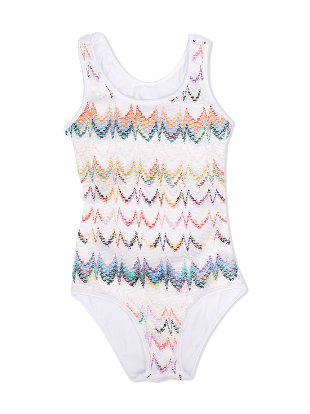 фото Missoni kids купальник с узором зигзаг