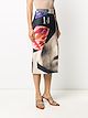 16Arlington collage-print midi skirt