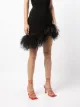 16Arlington feather trim mini skirt