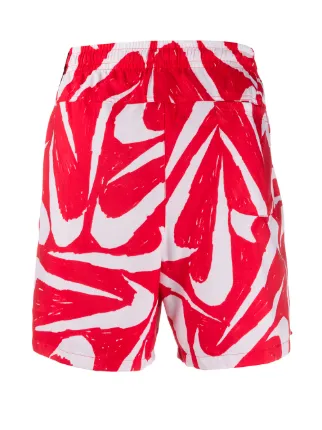 City Edition logo-print swim shorts展示图